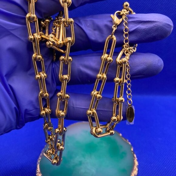 Paperclip Necklace -Bracelet Set - Picture 10 of 10